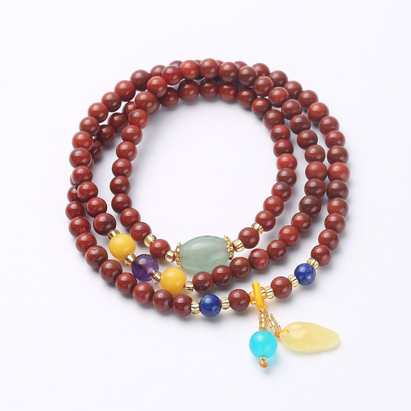 Pendant Ethnic Style Nanhong Multi-circle Men's And Women's Bracelet