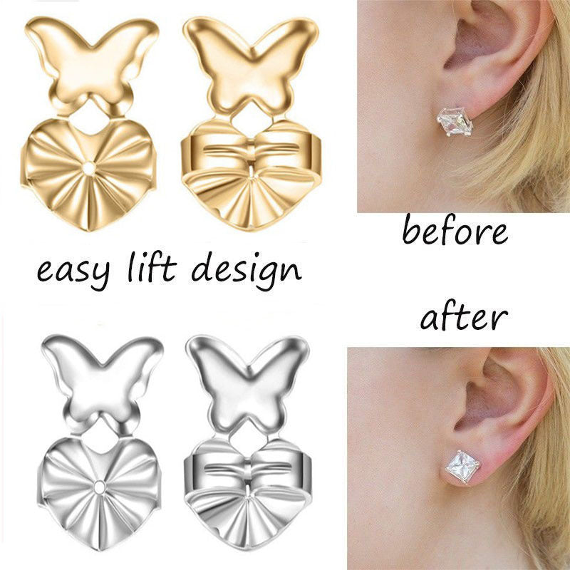 Earring Lifters for Stretched Earlobes / 2 pair