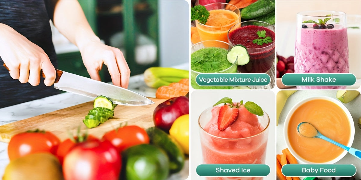 900W Smoothie Juicer, Milkshake And Smoothie Blender, 15pcs Personal Blender And Grinder Set For Kitchen,