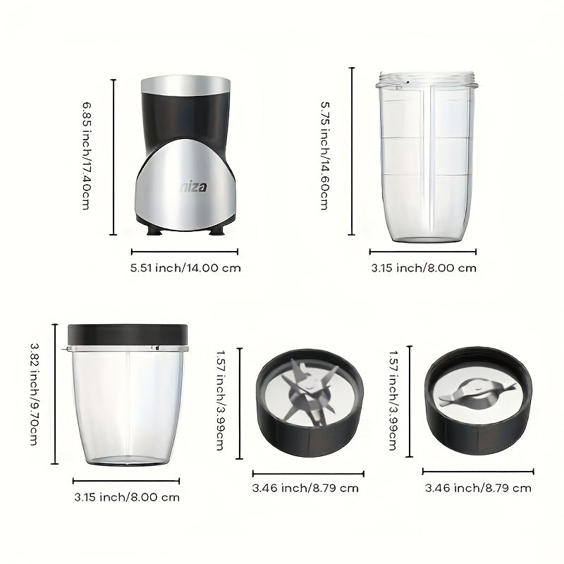 900W Smoothie Juicer, Milkshake And Smoothie Blender, 15pcs Personal Blender And Grinder Set For Kitchen,